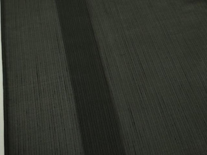 平和屋本店＊極上　夏物 男性 越後おぐに 夏駒本松煙 紗紬 キングサイズ 小千谷織物 くるまや工房謹製　黒地　証紙付き　逸品　DZAB9274kh6