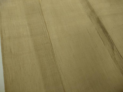 平和屋着物＊極上　夏物　男性　本場小千谷ちぢみ　麻　色無地　枯色　逸品　未使用　DZAB9275kh6