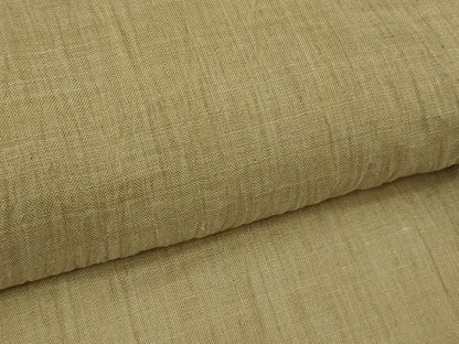 平和屋着物＊極上　夏物　男性　本場小千谷ちぢみ　麻　色無地　枯色　逸品　未使用　DZAB9275kh6