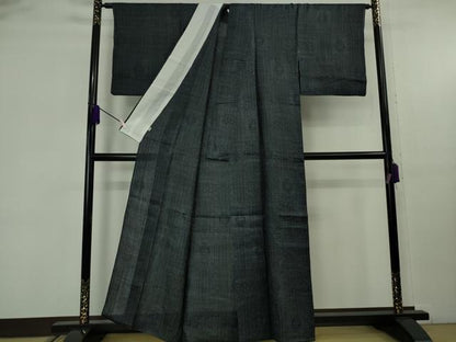 平和屋本店＊極上　夏物　重要無形文化財　本場宮古上布　苧麻　吉祥文　松坂屋扱い　逸品　DZAB9276kh6