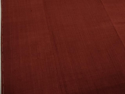 平和屋本店●極上　浦野理一　経節紬　色無地　葡萄茶色　ロング丈　逸品　未使用　DZAB9281kh6