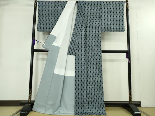 平和屋本店●極上　浦野理一　経節紬　間道　逸品　未使用　DZAB9285kh6