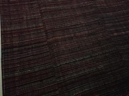 平和屋本店●極上　浦野理一　経節紬　横縞　ロング丈　逸品　未使用　DZAB9289kh6