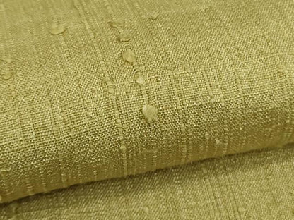 平和屋本店●極上　浦野理一　経節紬　色無地　枯草色　逸品　未使用　DZAB9290kh6