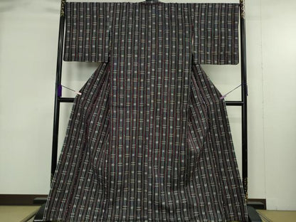 平和屋本店●極上　浦野理一　経節紬　間道　逸品　未使用　DZAB9293kh6