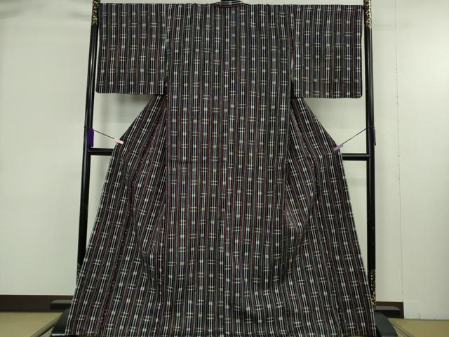 平和屋本店●極上　浦野理一　経節紬　間道　逸品　未使用　DZAB9293kh6