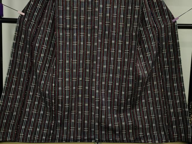 平和屋本店●極上　浦野理一　経節紬　間道　逸品　未使用　DZAB9293kh6