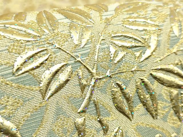 平和屋本店●極上　金彩友禅　卓越技能者・名工・和田光正　太鼓柄袋帯　平安十字　金彩　逸品　DZAB9308kh6