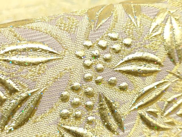 平和屋本店●極上　金彩友禅　卓越技能者・名工・和田光正　太鼓柄袋帯　平安十字　金彩　逸品　DZAB9308kh6