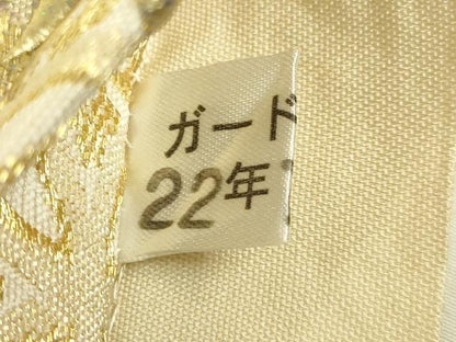 平和屋本店●極上　金彩友禅　卓越技能者・名工・和田光正　太鼓柄袋帯　平安十字　金彩　逸品　DZAB9308kh6
