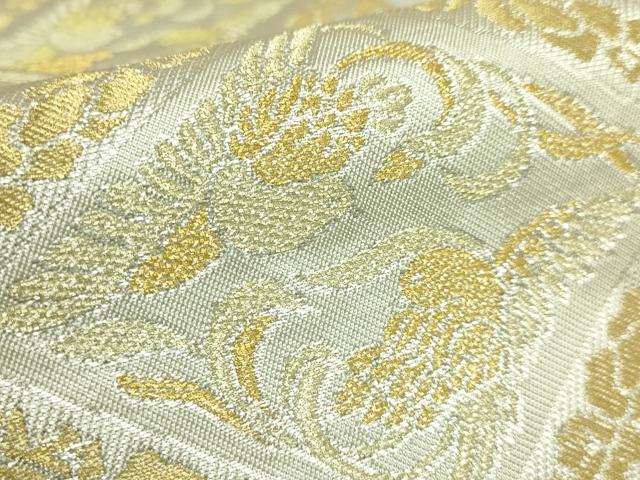 平和屋着物●極上　西陣　川島織物　六通柄　本袋帯　花菱文　金銀糸　逸品　DZAB9309kh6