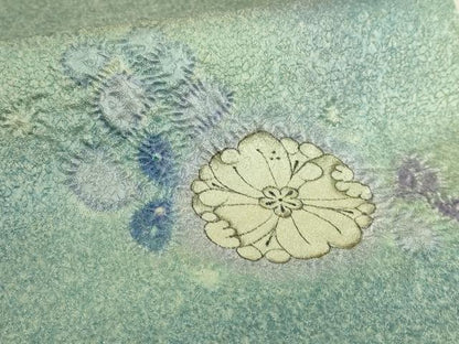 平和屋本店●極上　久保田一竹　幻の辻が花　太鼓柄袋帯　金通し地　逸品　DZAB9313kh6