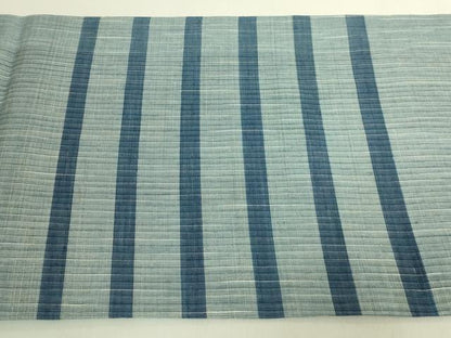 平和屋本店＊極上　夏物　沖縄県無形文化財指定　本場八重山上布　麻　九寸開き名古屋帯　与儀あけみ作　手織　証紙付　逸品　DZAB9319kh6