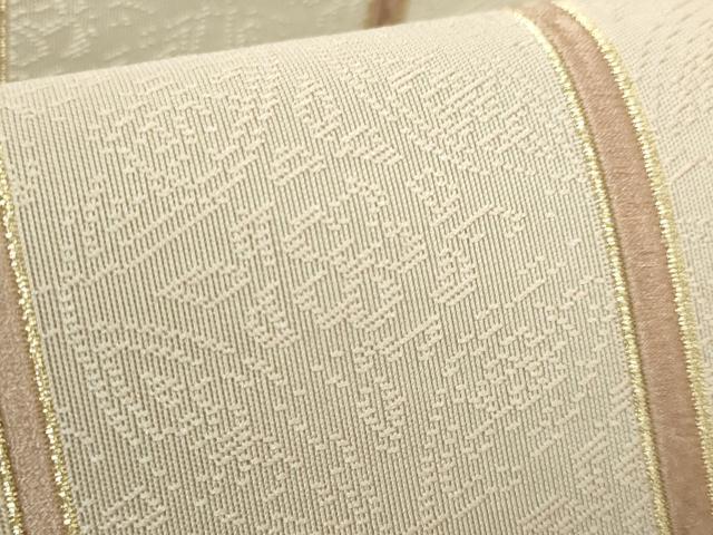 平和屋着物●極上　織楽浅野　全通柄袋帯　唐織　七宝花文　金糸　逸品　DZAB9327kh6