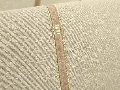 平和屋着物●極上　織楽浅野　全通柄袋帯　唐織　七宝花文　金糸　逸品　DZAB9327kh6