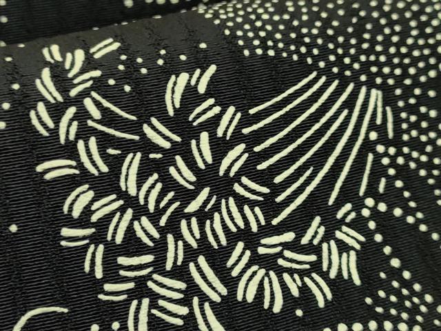 平和屋着物●極上　全通柄袋帯　印傳　枝花文　逸品　DZAB9337kh6