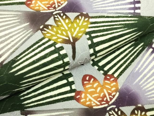 平和屋本店●極上　琉球やふそ紅型工房　九寸名古屋帯　屋富祖幸子　松ぼっくり　証紙付き　逸品　DZAB9340kh6
