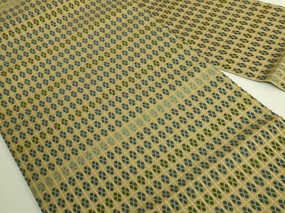 平和屋着物●極上　西陣　川島織物　九寸名古屋帯　格子　逸品　DZAB9345kh6
