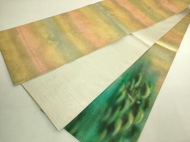 平和屋着物●極上　太鼓柄袋帯　手描き　コアラ　金銀糸　逸品　DZAB9346kh6