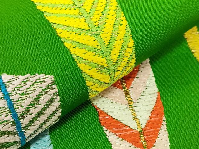 平和屋着物●最高級　龍村平蔵製　太鼓柄　本袋帯　唐織　大祝矢　金銀糸　逸品　DZAB9349kh6