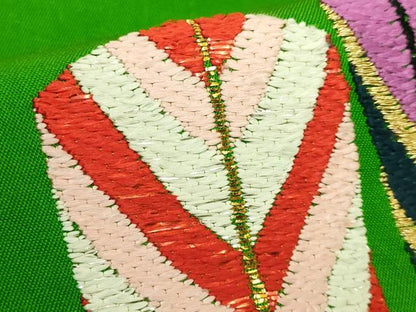 平和屋着物●最高級　龍村平蔵製　太鼓柄　本袋帯　唐織　大祝矢　金銀糸　逸品　DZAB9349kh6