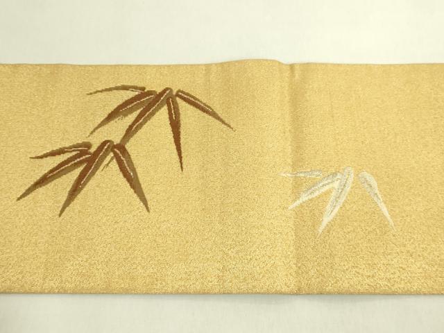 平和屋本店●極上　綴れ　九寸名古屋帯　虎　トラ　金糸　逸品　DZAB9353kh6