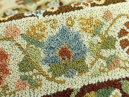 平和屋本店●最高級　中国三大刺繍　総相良刺繍　総刺繍　袋帯　200万粒　総詰　正倉院唐草　金糸　逸品　DZAB9359kh6