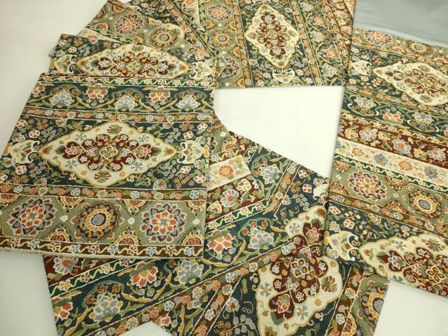 平和屋本店●最高級　中国三大刺繍　総相良刺繍　総刺繍　袋帯　200万粒　総詰　正倉院唐草　金糸　逸品　DZAB9359kh6