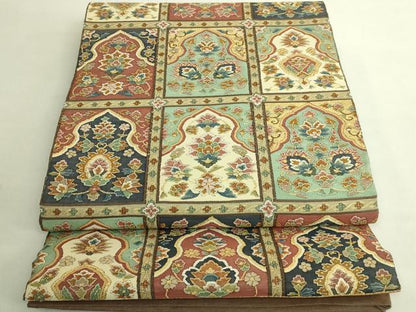 平和屋本店●最高級　明綴れ　全通柄袋帯　格天井花文　金糸　逸品　未使用　DZAB9360kh6