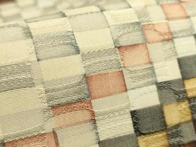 平和屋本店●極上　銀座もとじ　ロートン織　道屯織　太鼓柄袋帯　逸品　DZAB9363kh6
