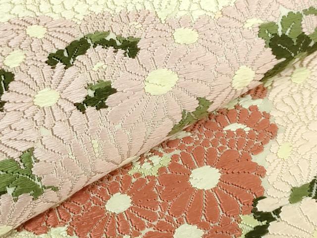 平和屋着物●極上　山口美術織物　皇室　伊勢神宮御用　西陣織　六通柄袋帯　唐織　菊御苑文　逸品　DZAB9364kh6