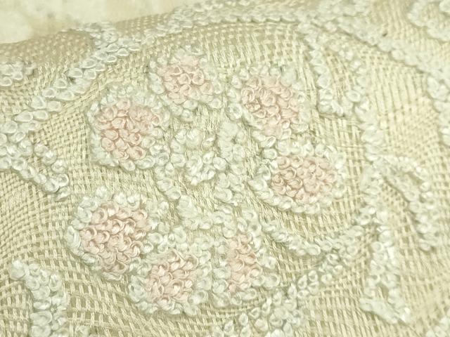 平和屋着物＊極上　夏物　中国三大刺繍　総相良刺繍　総刺繍　袋帯　すくい織　花唐草　逸品　未使用　DZAB9372kh6
