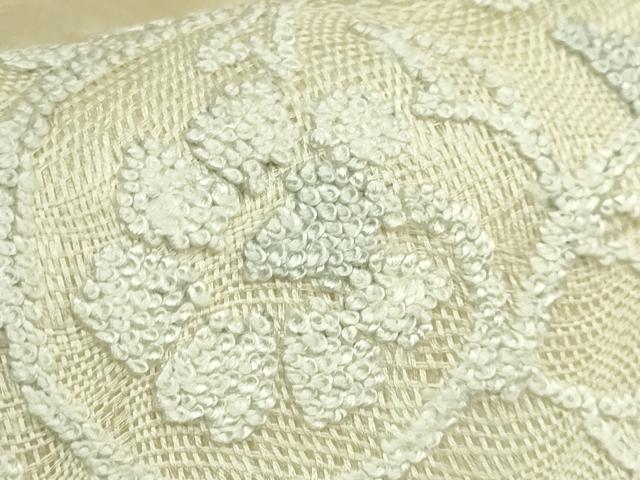 平和屋着物＊極上　夏物　中国三大刺繍　総相良刺繍　総刺繍　袋帯　すくい織　花唐草　逸品　未使用　DZAB9372kh6