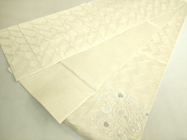 平和屋着物＊極上　夏物　中国三大刺繍　総相良刺繍　総刺繍　袋帯　すくい織　花唐草　逸品　未使用　DZAB9372kh6