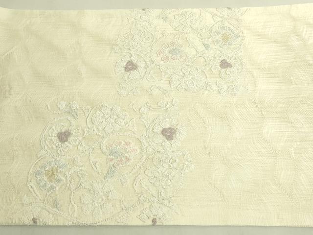 平和屋着物＊極上　夏物　中国三大刺繍　総相良刺繍　総刺繍　袋帯　すくい織　花唐草　逸品　未使用　DZAB9372kh6