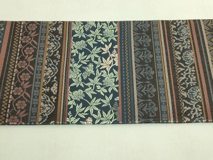 平和屋本店●極上　創業200年・7代目永治屋清左衛門　九寸名古屋帯　唐織　桐竹鳳凰段異文　さが美扱い　逸品　DZAB9385kh6