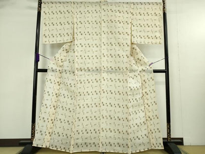 平和屋本店＊極上　夏物　沖縄県無形文化財指定　本場八重山上　 麻　逸品　未使用　DZAB9403kh6