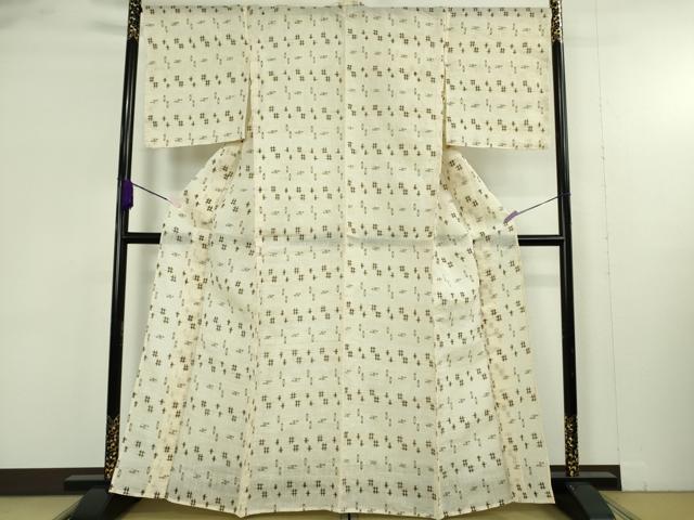 平和屋本店＊極上　夏物　沖縄県無形文化財指定　本場八重山上　 麻　逸品　未使用　DZAB9403kh6