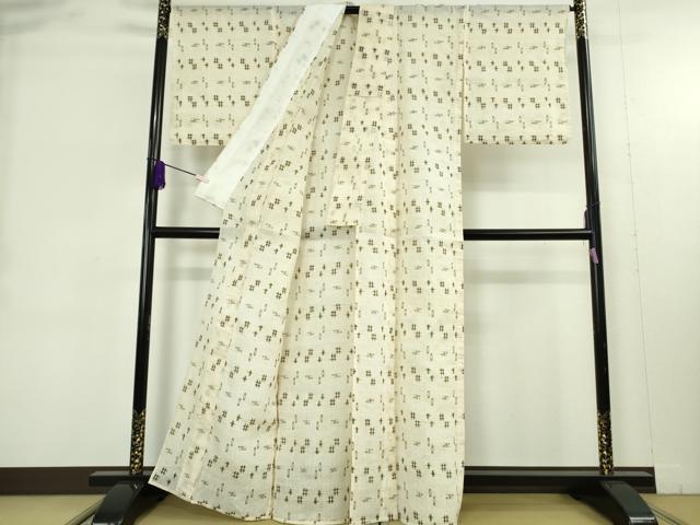 平和屋本店＊極上　夏物　沖縄県無形文化財指定　本場八重山上　 麻　逸品　未使用　DZAB9403kh6