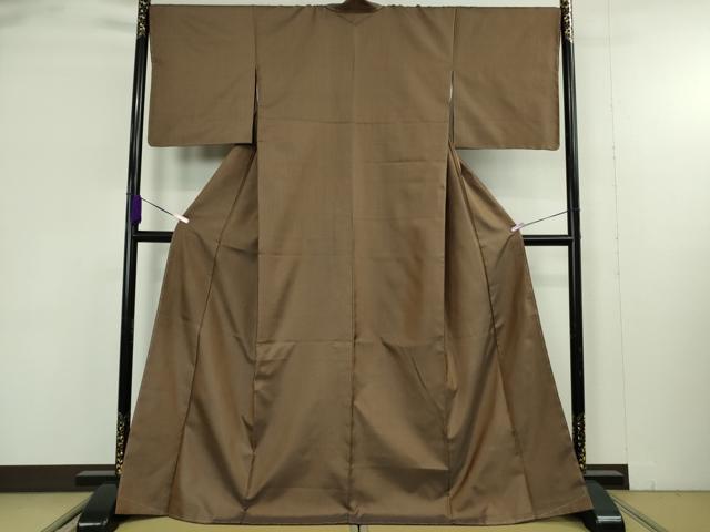 平和屋本店●希少　本場黄八丈　風通くずし　紬　逸品　未使用　DZAB9410kh6