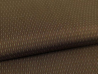 平和屋本店●希少　本場黄八丈　風通くずし　紬　逸品　未使用　DZAB9410kh6
