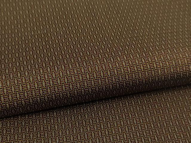 平和屋本店●希少　本場黄八丈　風通くずし　紬　逸品　未使用　DZAB9410kh6
