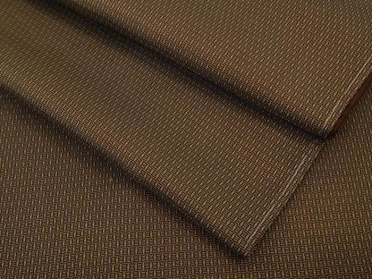 平和屋本店●希少　本場黄八丈　風通くずし　紬　逸品　未使用　DZAB9410kh6