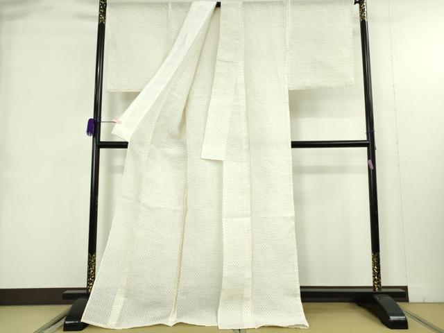平和屋本店＊極上　夏物　沖縄県無形文化財指定　本場八重山上布　麻 　手織　草木染　ロング丈　共箱付き　逸品　未使用　DZAB9411kh6