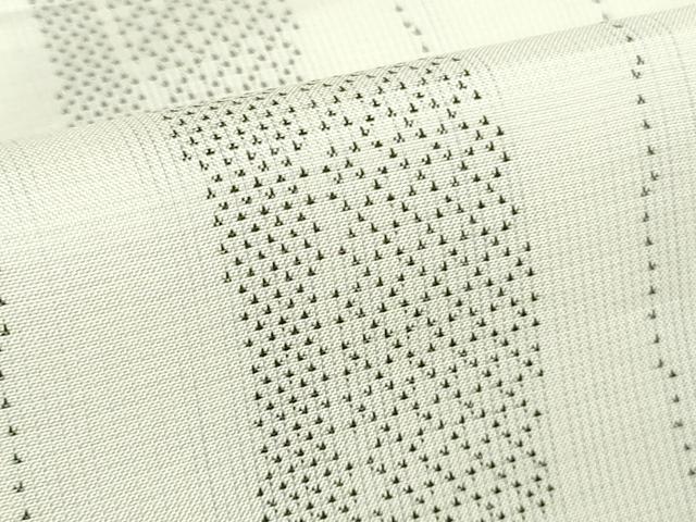 平和屋本店●極上　本場大島紬　白大島　9マルキ　白粋　粋調立涌　窪田織物謹製　証紙付き　逸品　DZAB9417kh6