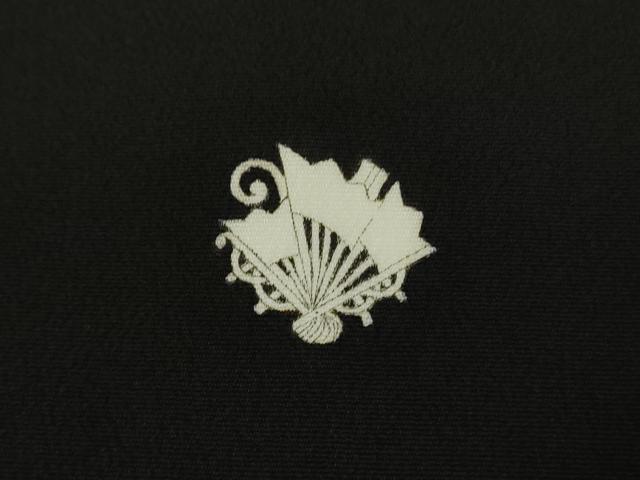 平和屋着物●極上　黒留袖　駒刺繍　立波流水文　金彩　逸品　DZAB9430kh6