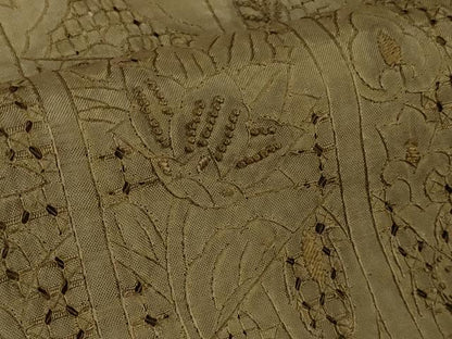 平和屋着物●極上 中国三大刺繍 スワトウ刺繍 汕頭・相良刺繍 総刺繍 本場大島紬 訪問着 暈し染め 夢織工房謹製 証紙付き 逸品 DZAB9435kh6