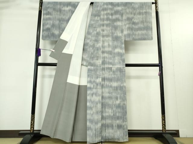 平和屋本店●極上　本場結城紬　重要無形文化財　いざり機　証紙・たとう紙付き　逸品　未使用　DZAB9438kh6