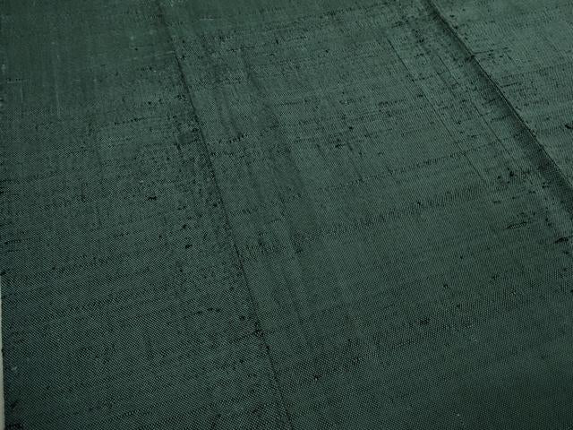 平和屋本店▽希少　ざざんざ織　単衣　藍色地　逸品　未使用　DZAB9440kh6