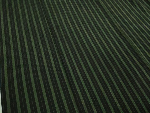 平和屋着物●極上　染色作家　斉藤三才　小紋　縞　逸品　DZAB9442kh6